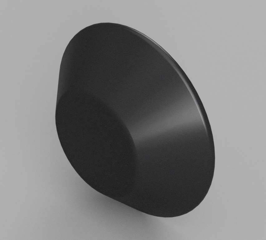 Render of the conical cap part